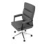 Kancelářské křeslo, houpací mechanismus, šedá ekokůže, KA-D8104 GREY