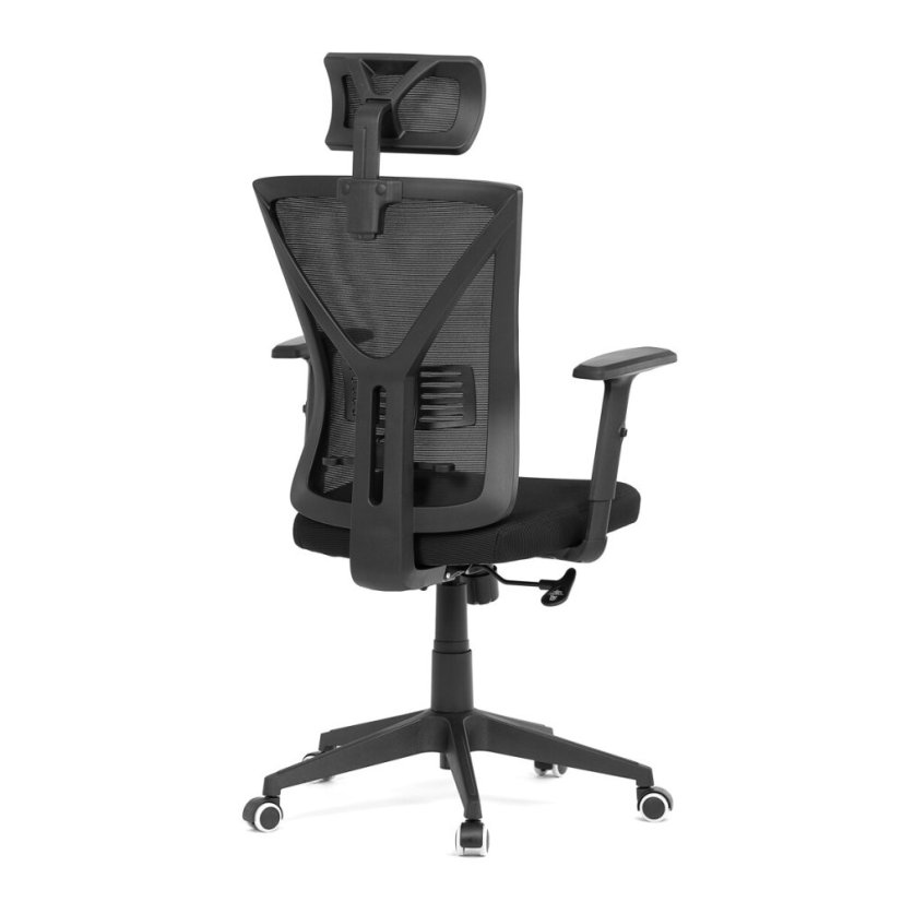 Kancelářská židle, houpací mechanismus, černá síťovina, KA-Q851 BK