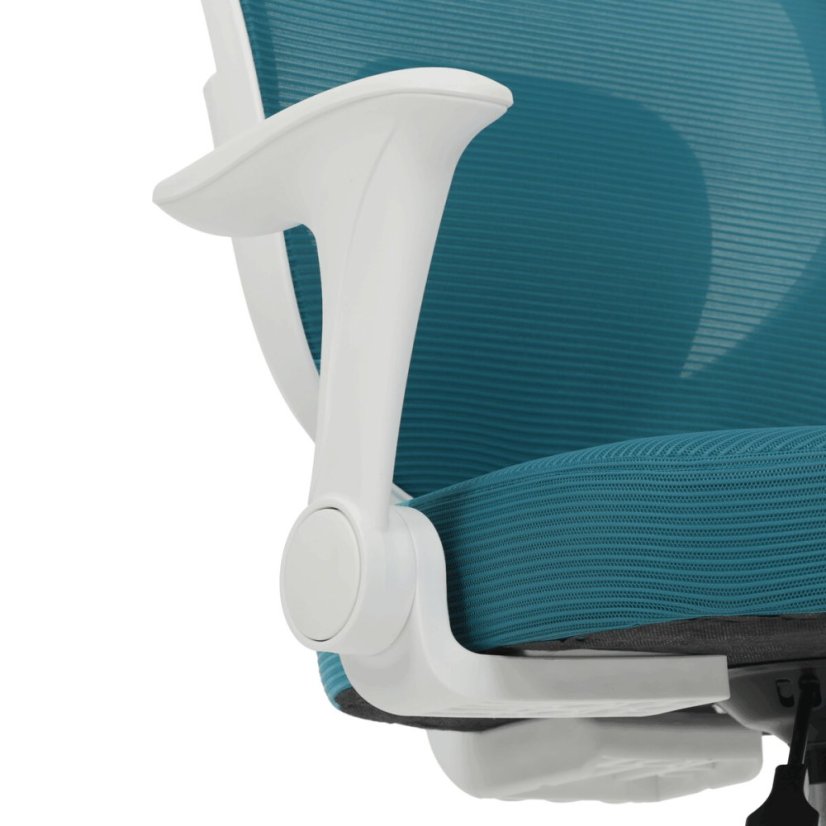 Dětská židle, výškově nastavitelná, modrá síťovina, KA-K1062 BLUE