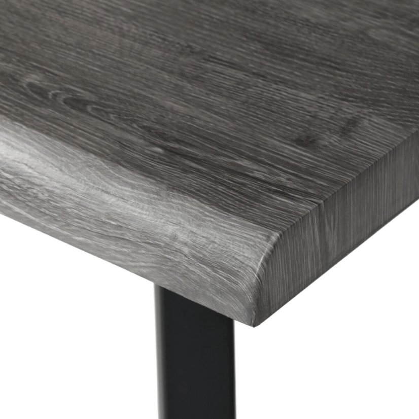 Jídelní stůl 160x90cm, mdf, šedý dub, HT-F4516 GREY - Barva (vyberte): hnědá#eup349730euv2