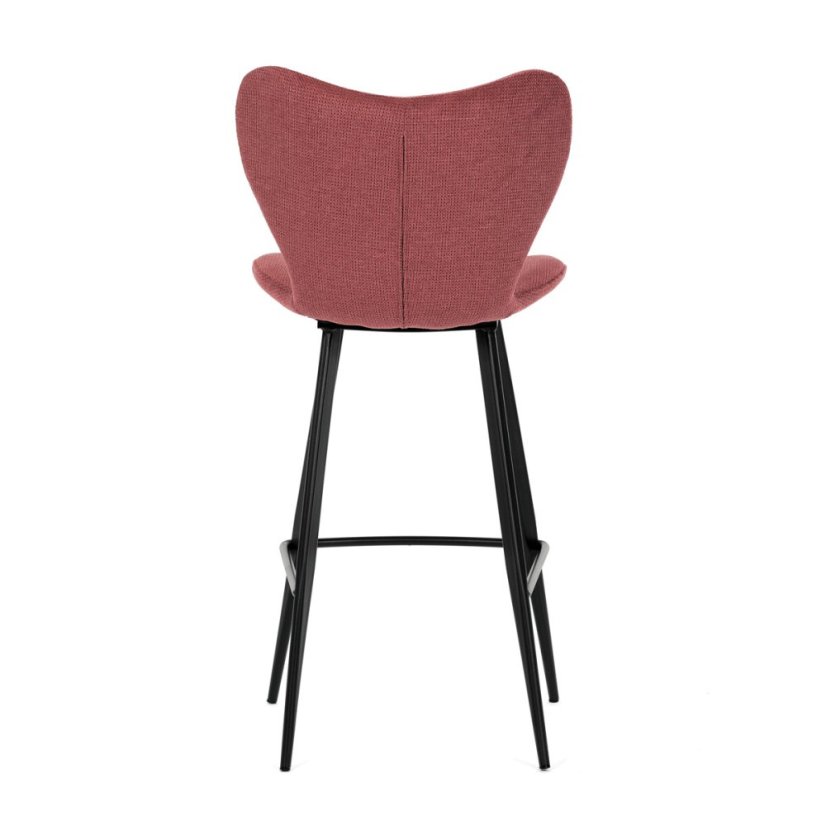 Barová židle, červená, látka, AUB-1068 RED2