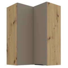 Horní rohová skříňka, sandgrau/dub artisan, FRISBO 60x60 GN-90 2F