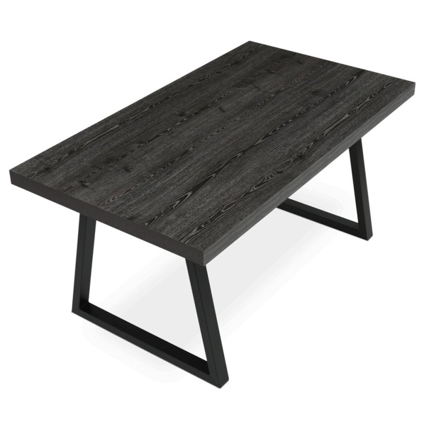 Jídelní stůl rozkládací 160-240x90 cm, lamino, šedý dub, HT-R5624 GREY