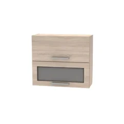 Horní výklopná skříňka se sklem 2DV NOPL-016-OH, dub sonoma (80 x 70) cm