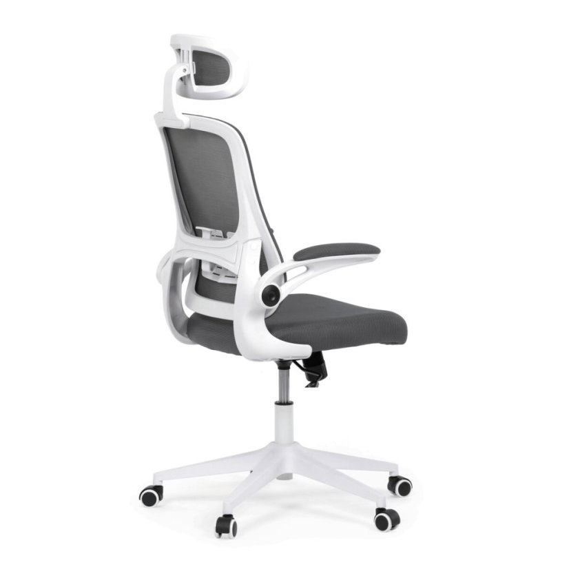 Kancelářská židle, houpací mechanismus, šedá síťovina, KA-Q843 GREY