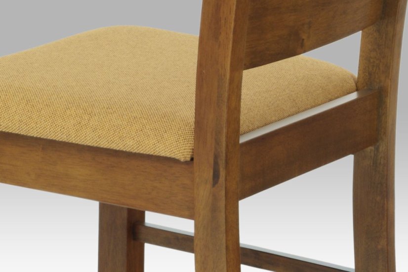 jídelní židle, barva ořech, potah krémový - Dekor: Dub