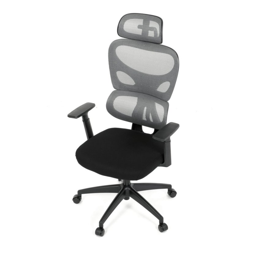 Kancelářská židle, houpací mechanismus, šedá, KA-K2080 GREY