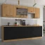 Dvířka na myčku, černý mat / dub artisan, Monro ZM 713x596