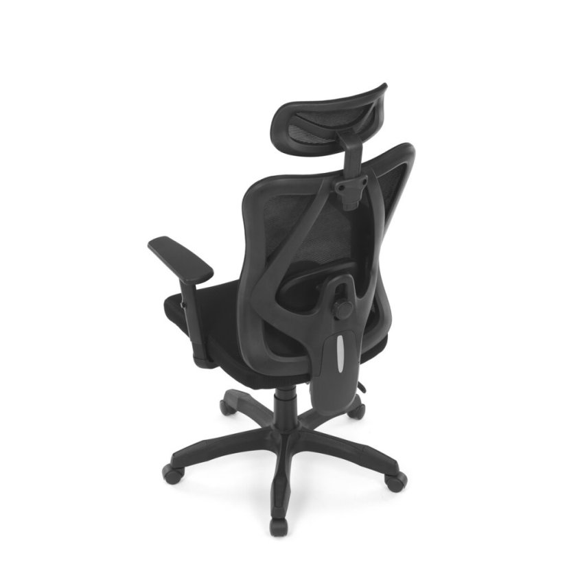 Kancelářská židle, synchronní mechanismus, černá síťovina, KA-R215 BK