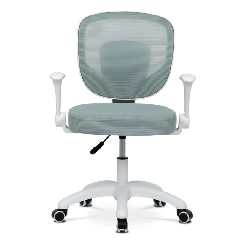 Dětská židle, výškově nastavitelná, zelená síťovina, KA-K1062 GRN