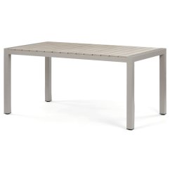 Zahradní stůl 162x90cm, hliník, polywood, béžová, AZT-S1514 CRM