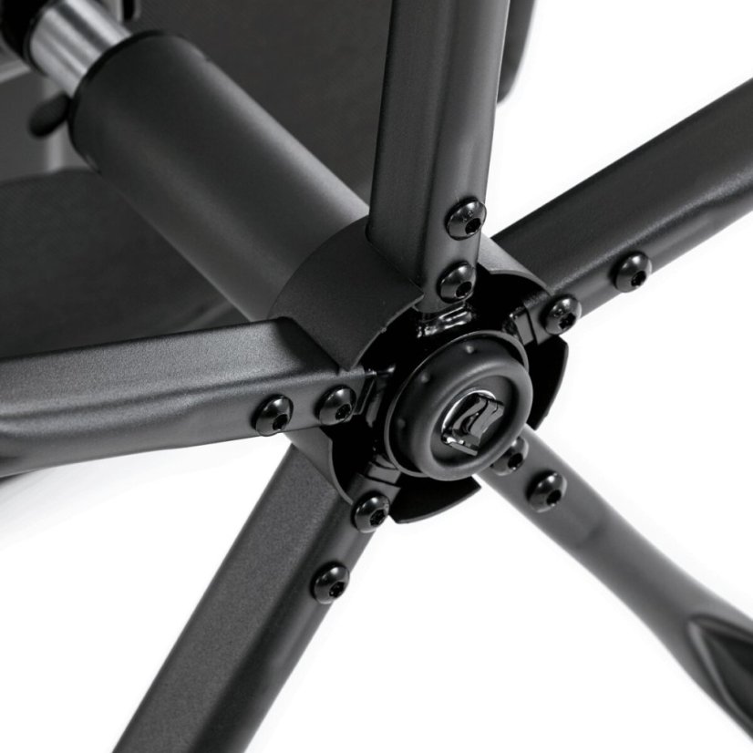 Kancelářské křeslo, houpací mechanismus, černá ekokůže, KA-Y346 BK