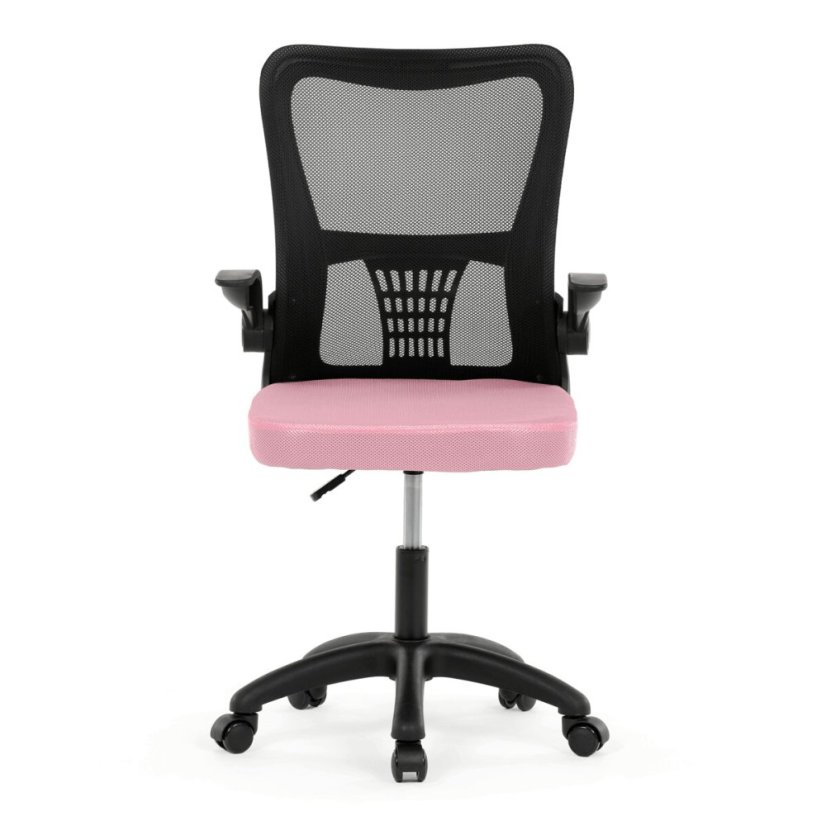 Dětská židle, houpací mechanismus, růžová síťovina, KA-K2006 PINK