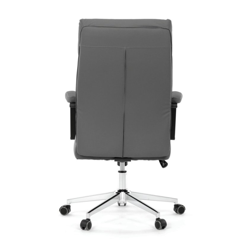 Kancelářské křeslo, houpací mechanismus, šedá ekokůže, KA-D8104 GREY