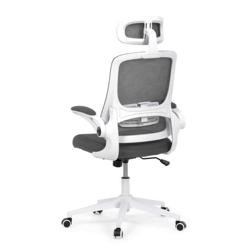 Kancelářská židle, houpací mechanismus, šedá síťovina, KA-Q843 GREY