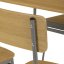 Jídelní set s 4 židlemi, 110x70x76cm, mdf, divoký dub, AUT-O2156 OAK - Barva: bílá#eup349669euv3