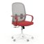 Kancelářská židle, houpací mechanismus, červená látka, KA-S425 RED