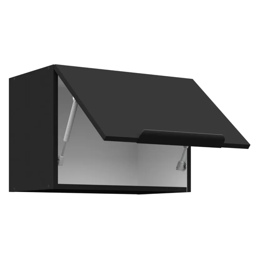 Horní skříňka SIBER 50 GU-36 1F, černá (50 x 36) cm