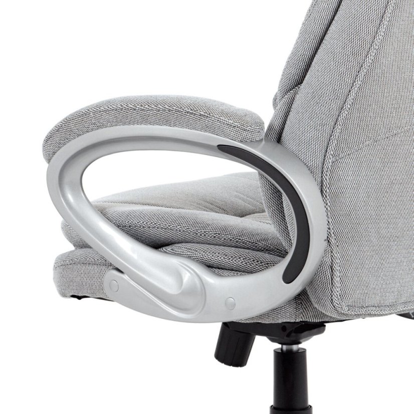 Kancelářská židle, látka, kříž plast stříbrný, houpací mechanismus - Barva (vyberte): Šedá#art-ka-g198-grey2