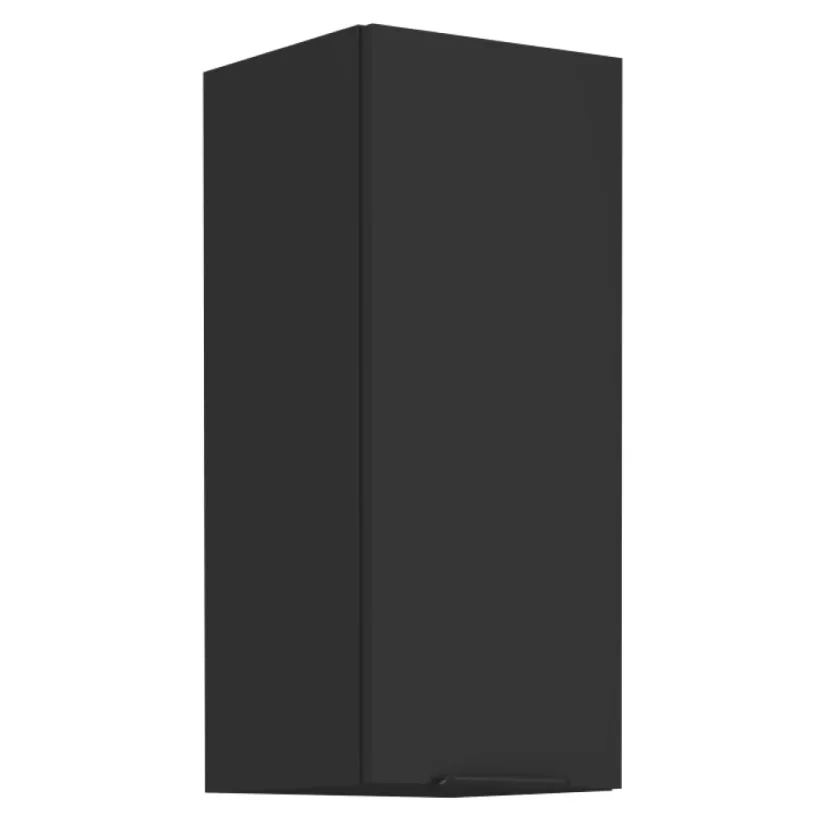 Horní skříňka SIBER 30 G-72 1F, černá (30 x 71,5) cm