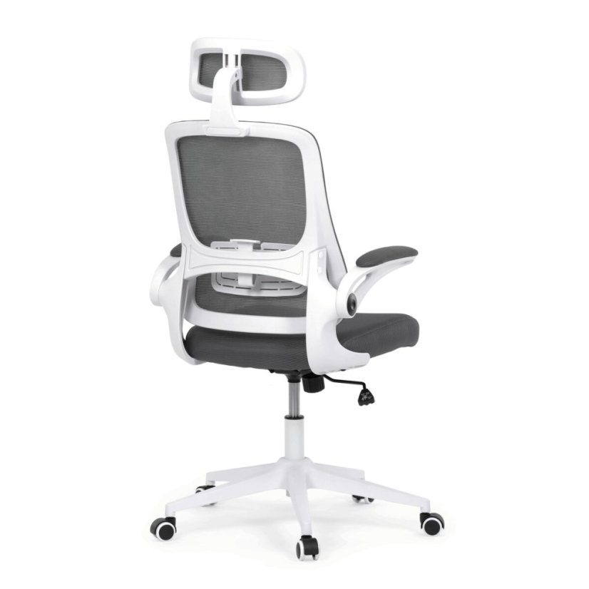 Kancelářská židle, houpací mechanismus, šedá síťovina, KA-Q843 GREY