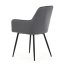 Jídelní židle, šedá, sametová látka, DCH-215 GREY4