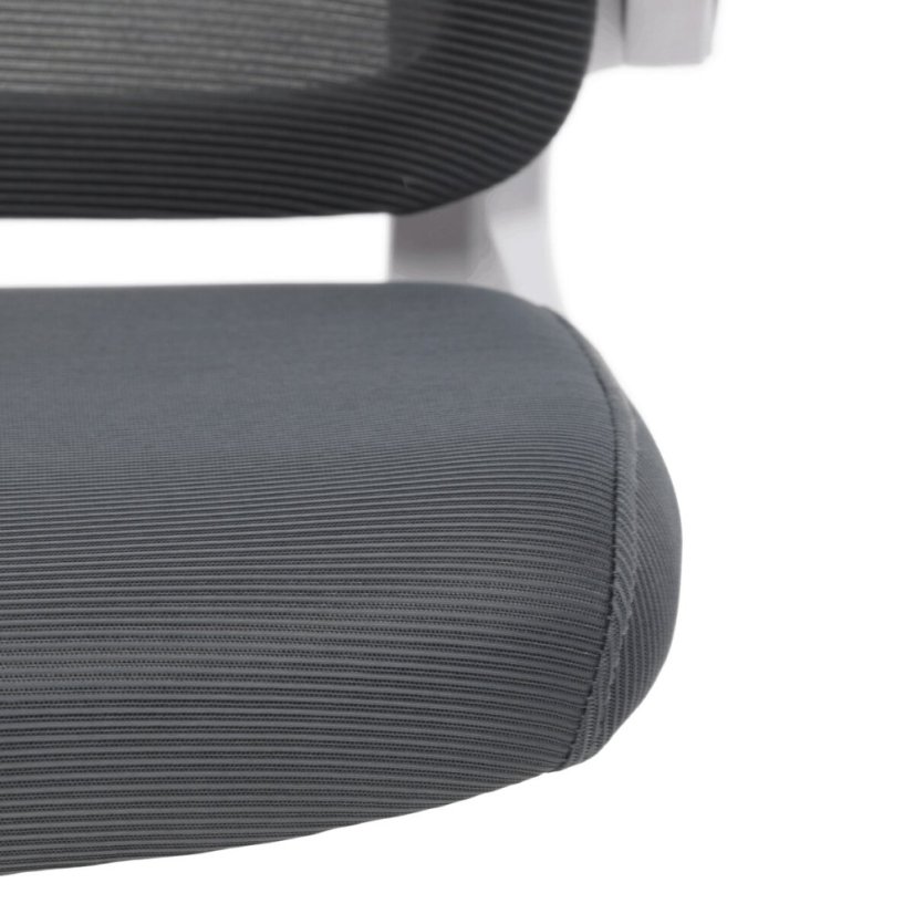 Kancelářská židle, houpací mechanismus, šedá síťovina, KA-Q843 GREY