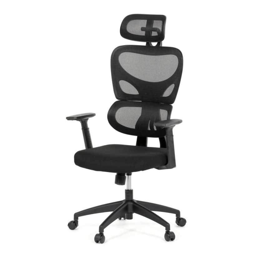 Kancelářská židle, houpací mechanismus, černá, KA-K2080 BK
