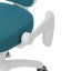 Dětská židle, výškově nastavitelná, modrá síťovina, KA-K1062 BLUE