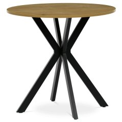 Kulatý jídelní stůl 80x80cm, mdf, divoký dub, HT-F4108 OAK
