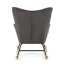 Houpací křeslo, šedá, látka, AK-373 GREY2