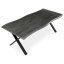 Jídelní stůl 210x100cm, mdf, šedý dub, HT-F4321 GREY - Barva: hnědá#eup349686euv2