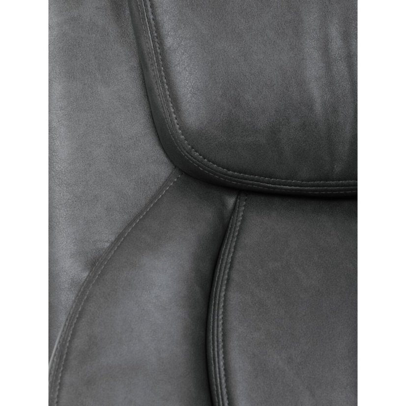 Kancelářské křeslo, houpací mechanismus, šedá ekokůže, KA-F1385 GREY