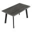 Jídelní stůl 140x80cm, mdf, šedý dub, HT-F4514 GREY - Barva (vyberte): hnědá#eup349729euv2
