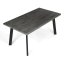 Jídelní stůl 160x90cm, mdf, šedý dub, HT-F4516 GREY - Barva (vyberte): hnědá#eup349730euv2