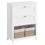 Koupelnová skříňka 60x30x80cm, mdf, bílá, AUK-E1054 WT
