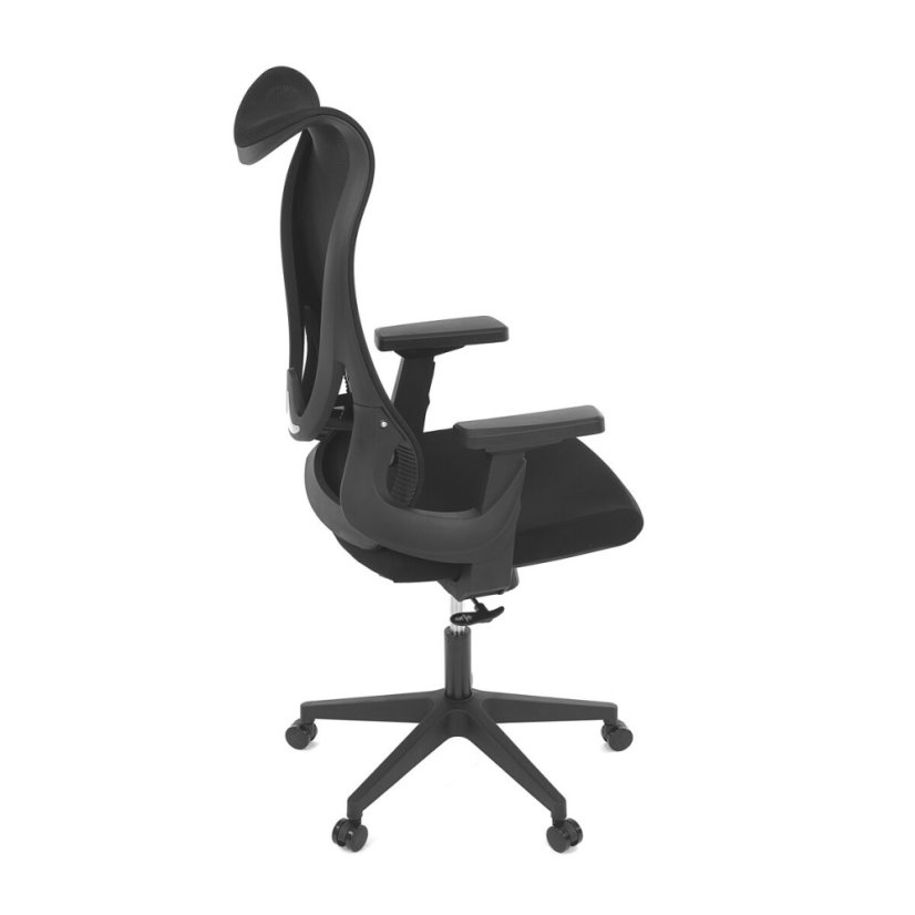 Kancelářská židle, houpací mechanismus, černá síťovina, KA-S248 BK