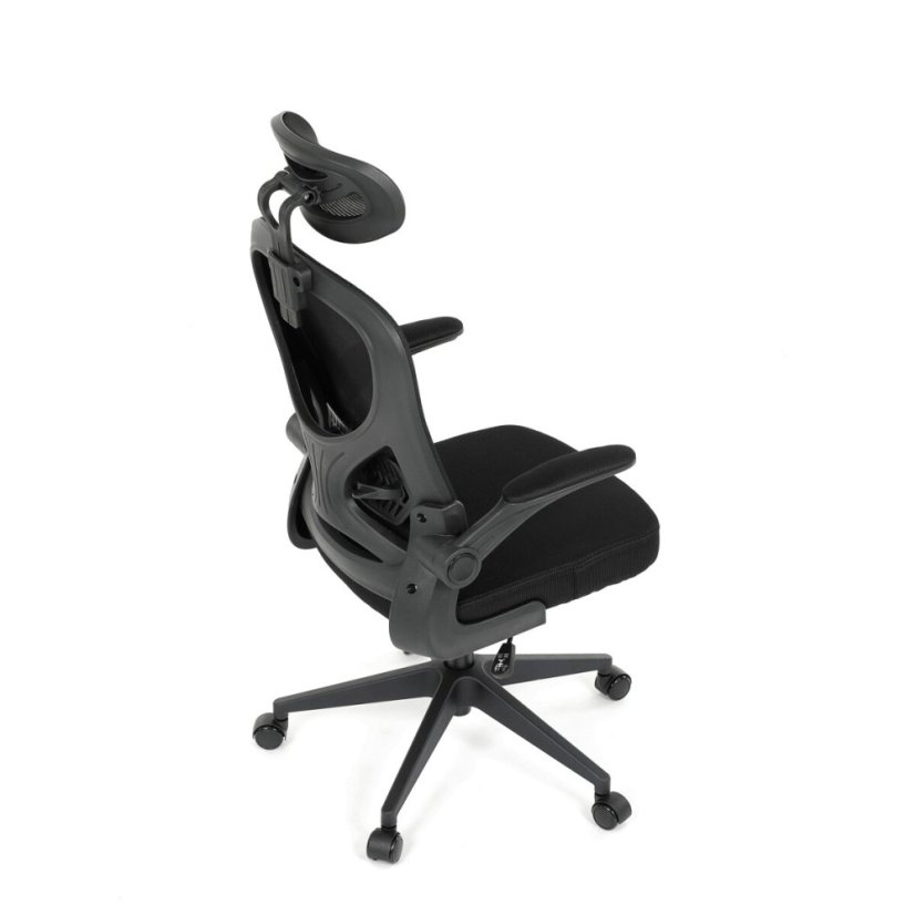 Kancelářská židle, houpací mechanismus, černá, KA-K2021 BK