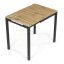 Jídelní stůl rozkládací 60-90x60 cm, melamin, dub, GDT-206 OAK - Barva (vyberte): hnědá - Barva (vyberte): hnědá#eup349726euv2