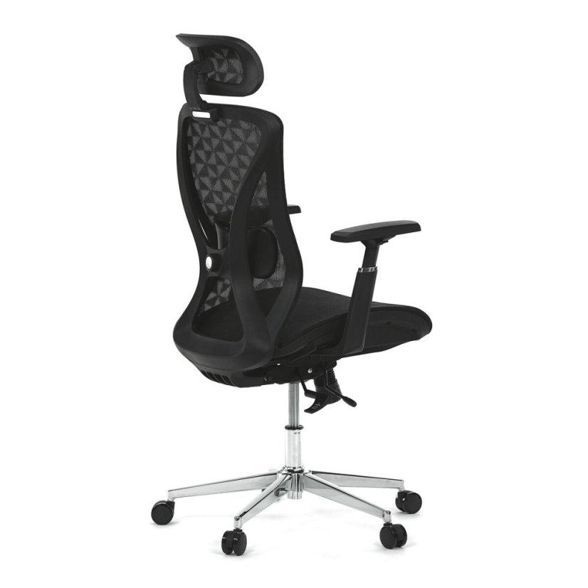 Kancelářská židle, synchronní mechanismus, černá síťovina, KA-S258 BK
