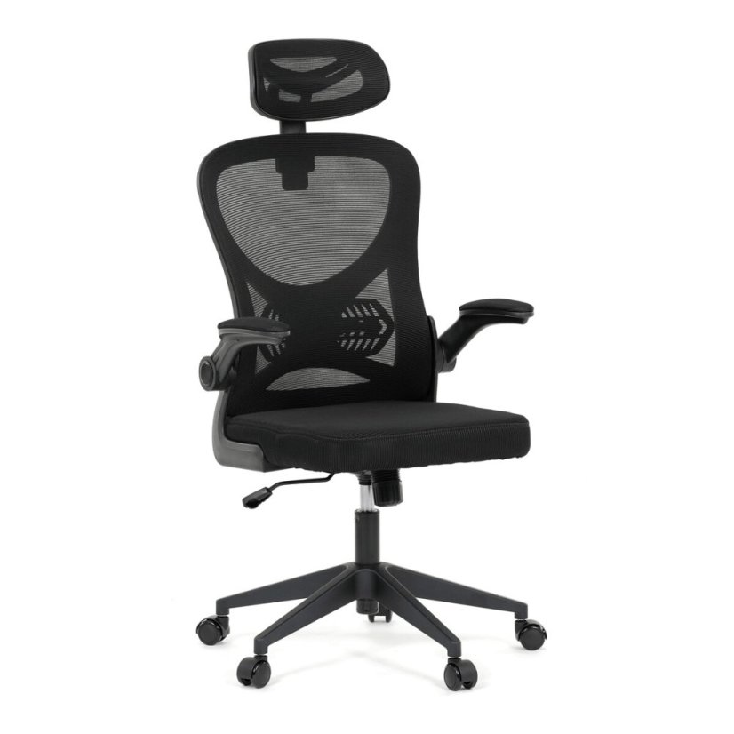 Kancelářská židle, houpací mechanismus, černá, KA-K2021 BK