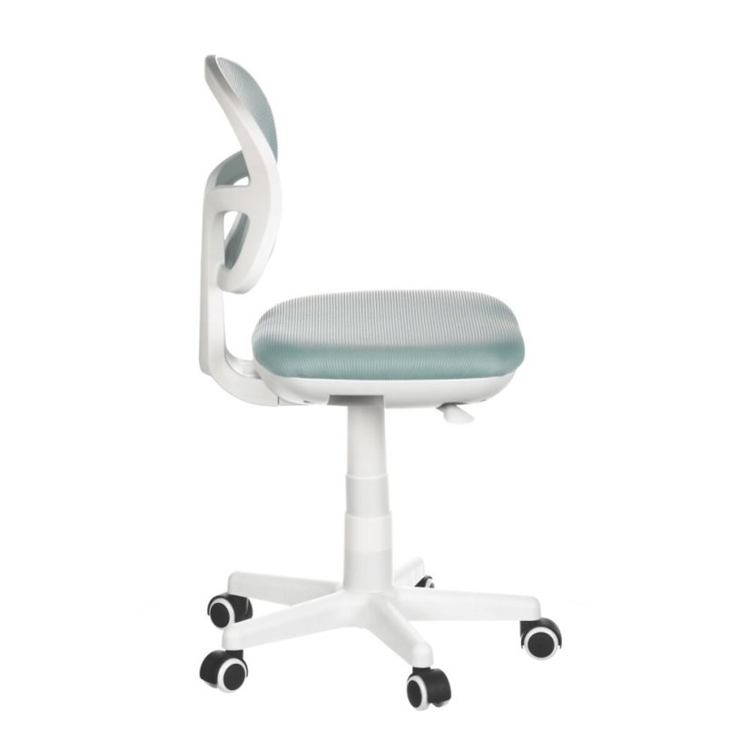 Dětská židle, výškově nastavitelná, modrá síťovina, KA-C801 BLUE