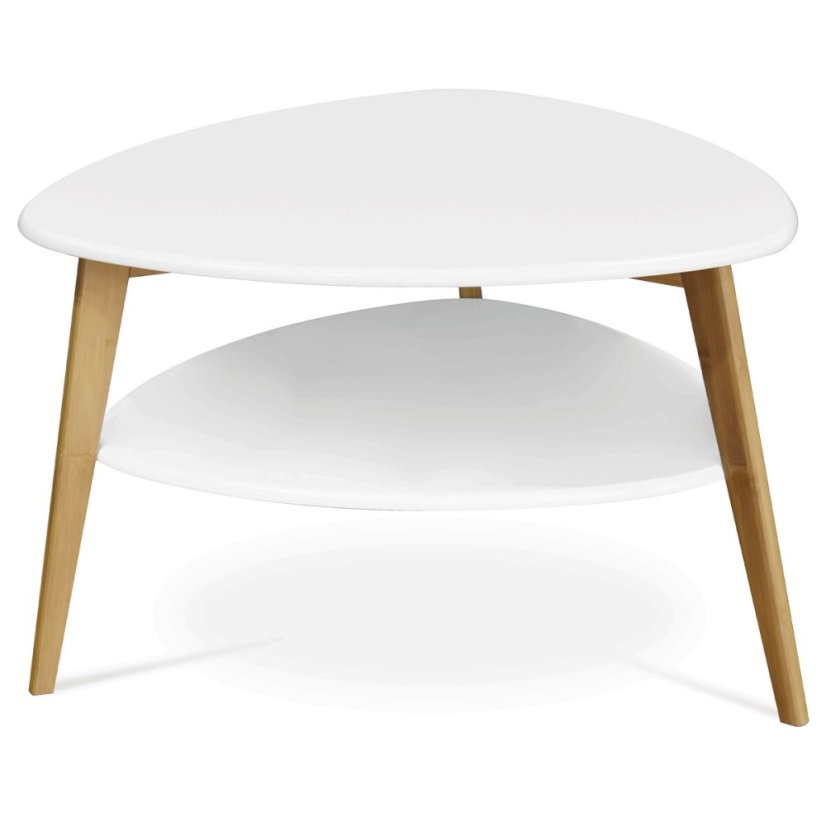 Konferenční stolek 78x78x50cm, mdf, bílá, AF-1192 WT