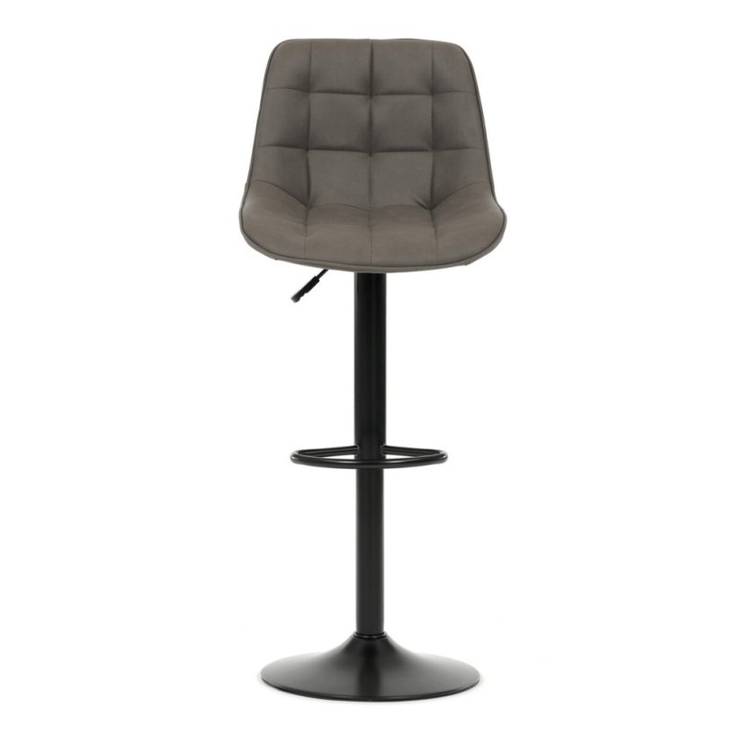 Barová židle, šedá, látka, AUB-V3066 GREY3 (46 x 52) cm