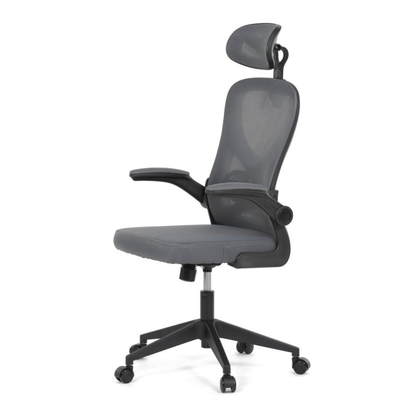 Kancelářská židle, houpací mechanismus, šedá, KA-K2021 GREY