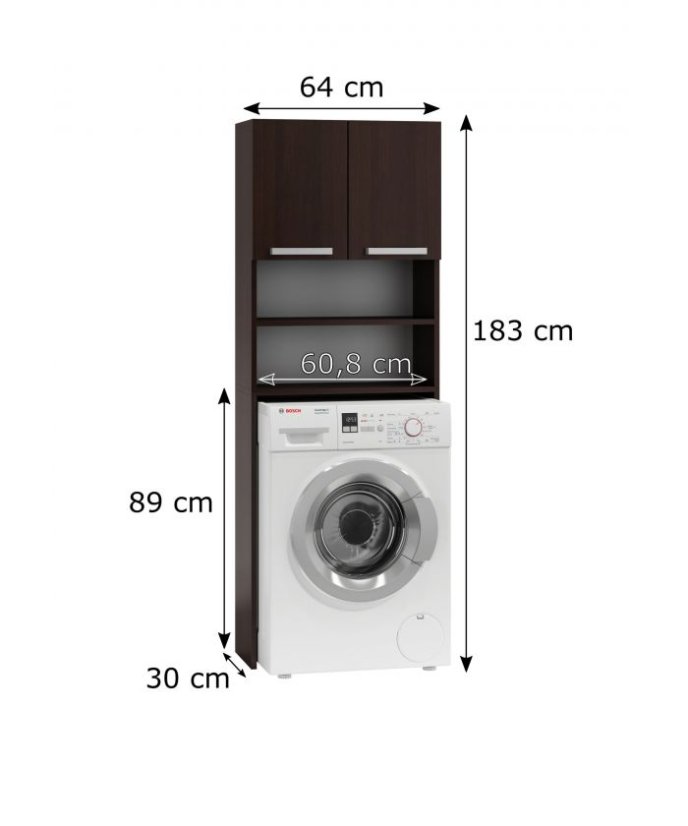 Skříňka nad pračku POLAR wenge