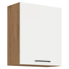 Horní skříňka VEGA 60 G-72 1F, dub lancelot / bílá extra vysoký lesk HG (60 x 71,5) cm