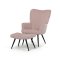 Relaxační křeslo, růžová, manšestrová látka, AK-L7285 PINK6
