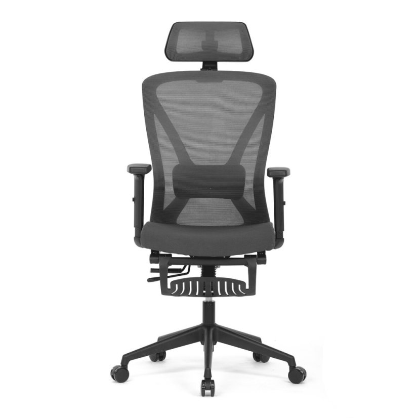 Kancelářská židle, synchronní mechanismus, šedá síťovina, KA-S257 GREY