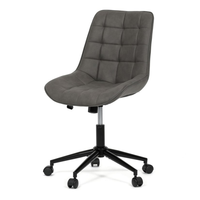 Pracovní židle, výškově nastavitelná, šedá látka, KA-V3120 GREY3